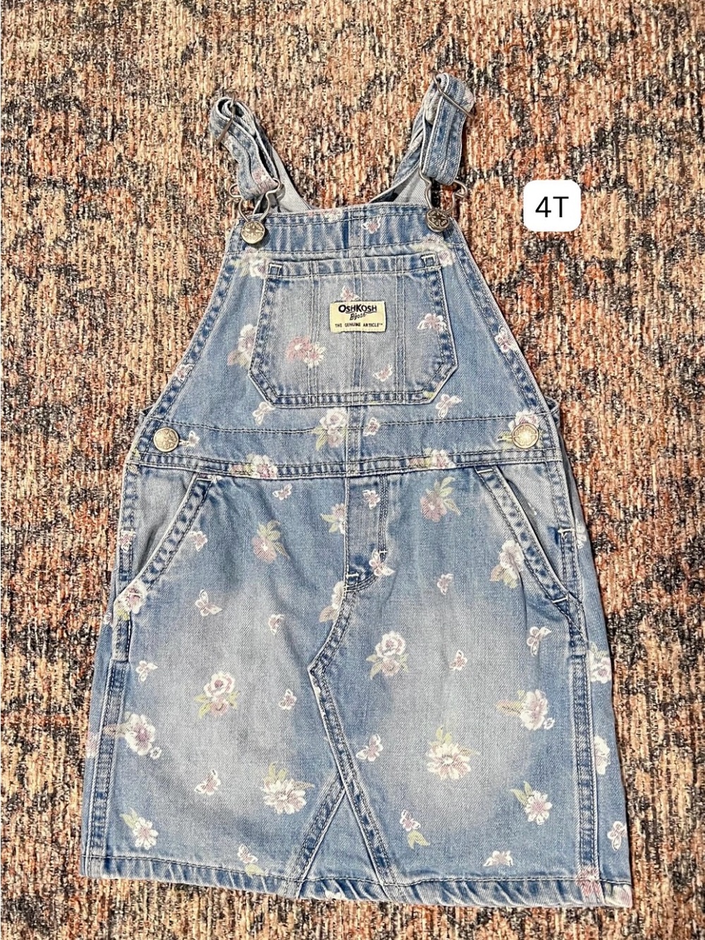 Floral Denim Skirtall